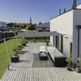 Kép 10/10 - 3 x 5 m-es téglalap alakú napvitorla, árnyékoló, eső és légáteresztő anyagból, 160 g/m2, szürke 4 db zsinórral 