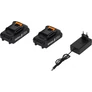 Kép 14/14 - Kraft&Dele Akkus elektromos fűkasza,  2 db 2000 mAh 21 V, akksival, acél vágókoronggal és 5 db pengével