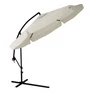 Kép 8/9 - Függő Gémes Kitekerhető Napernyő, 3,5 m, krémszínű, takaróponyvával, 230g/m2