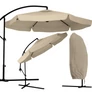 Kép 1/11 - Függő Gémes Kitekerhető Napernyő, 3 m, beige, takaróponyvával, 230g/m2