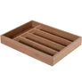 Kép 1/4 - 5 rekeszes bambusz evőeszköztároló 35 x 26 cm