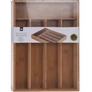 Kép 4/4 - 5 rekeszes bambusz evőeszköztároló 35 x 26 cm