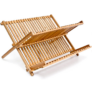 Kép 2/5 - 2 szintes összehajtható bambusz konyhai edényszárító