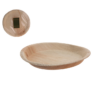 Kép 4/4 - 6 részes eldobható Areca pálmalevél tányér, természetes anyagból, 22,5 cm