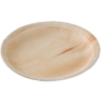 Kép 3/4 - 6 részes eldobható Areca pálmalevél tányér, természetes anyagból, 22,5 cm
