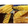 Kép 4/6 - Zöldség és burgonya spirál szeletelő, chips formára vágó - piros