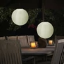 Kép 1/3 - Nagyméretű Napelemes Party LED Lampion, 40 cm, mentazöld, 1db