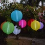 Kép 4/4 - Nagyméretű Napelemes Party LED Lampion, 40 cm, világoskék, 1 db