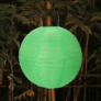 Kép 3/4 - Nagyméretű Napelemes Party LED Lampion, 40 cm, zöld, 1 db