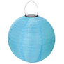 Kép 2/4 - Nagyméretű Napelemes Party LED Lampion, 40 cm, világoskék, 1 db