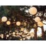 Kép 2/6 - Napelemes Party LED Lampion, 28 cm, fehér, 1 db