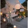 Kép 3/6 - Napelemes XL Party LED Lampion, 28 cm, fehér, 1 db