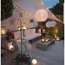 Kép 3/6 - Napelemes Party LED Lampion, 28 cm, fehér, 1 db