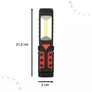 Kép 2/6 - 3 az 1-ben akkus COB LED műhelylámpa, szerelőlámpa, USB-s töltés, mágneses, 1200 mAh, 200 lm