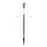 Kép 6/6 - 70 cm magas napelemes inox kerti lámpa LED világítással