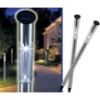 Kép 4/6 - 70 cm magas napelemes inox kerti lámpa LED világítással, Meleg fehér 