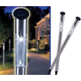 Kép 4/6 - 70 cm magas napelemes inox kerti lámpa LED világítással