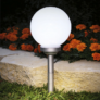 Kép 2/4 - Napelemes leszúrható gömb kerti LED lámpa, 47 cm magas