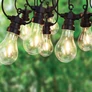 Kép 2/9 - 20 LED-es kerti lampafüzér, teraszvilágítás, időjárásálló IP44, 12 m - meleg fehér
