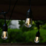 Kép 5/6 - 10 LED-es kerti Edison lámpafüzér, hangulatvilágítás, időjárásálló IP44, 9,5 m - meleg fehér