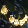 Kép 2/5 - 40 LED-es elemes 8  gömb party fényfüzér, időzíthető, meleg fehér, 6,5 m