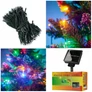 Kép 1/6 - 100 LED-es napelemes kerti fényfüzér, színes, 12 m