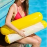 Kép 2/4 - Waterfun Vízen lebegő felfújható úszó függőágy, 105 x 75 cm, sárga
