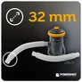 Kép 9/13 - Powermat Medence szűrő szivattyú + 2 db szűrő + tömlők 37-130 cm, nagy készlet, 1250 L/H