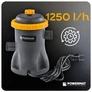 Kép 4/13 - Powermat Medence szűrő szivattyú + 2 db szűrő + tömlők 37-130 cm, nagy készlet, 1250 L/H