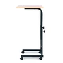 Kép 4/10 - Mobil laptoptartó állvány, állítható magasság, gurulós, 62,5 - 83 cm, barna