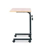 Kép 5/10 - Mobil laptoptartó állvány, állítható magasság, gurulós, 62,5 - 83 cm, barna