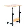 Kép 7/10 - Mobil laptoptartó állvány, állítható magasság, gurulós, 62,5 - 83 cm, barna