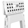 Kép 3/3 - Összecsukható fellépő-szék, 100 Kg teherbírással, fehér, 29 x 22 x 32 cm
