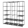Kép 5/6 - EasyUP XXL nagyméretű mobil gardróbszekrény, 170 x 170 x 40 cm, sötét szürke