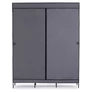 Kép 3/11 - EasyUP Mobil gardróbszekrény, 170 x 130 x 45 cm, szürke