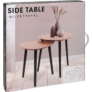 Kép 2/3 - Modern skandináv stílusú  2 részes kisasztal , 45 x 44 cm 