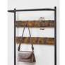 Kép 4/6 - Vasagle Vintage barna Masszív vas előszobai ruha és cipőtartó állvány, 180 x 62 x 32 cm, HSR411B01