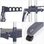 Kép 4/7 - Gurulós fém 3 szintes ruhaszárító, 178 x 78 x 49 cm 