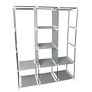 Kép 6/9 - EasyUP Mobil gardróbszekrény, 166 x 124 x 42 cm, fekete