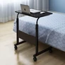 Kép 3/8 - Mobil laptoptartó állvány, állítható magasság, gurulós, 62,5 - 83 cm
