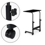 Kép 7/8 - Mobil laptoptartó állvány, állítható magasság, gurulós, 62,5 - 83 cm