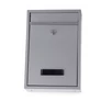 Kép 6/7 - Horganyzott Acél, zárható postaláda, 21,5 x 32 cm, szürke, 2 db kulccsal