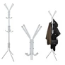 Kép 2/6 - Stabil erős Fém Praktikus mobil ruhafogas, 175 cm magas, 32 mm, csővastagság, fehér