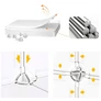Kép 2/7 - HÖGLER Moduláris Push-Fit cipős szekrény könyvespolc bútor, fehér, tágas, 8 szint,128 cm