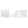 Kép 7/8 - HÖGLER Moduláris Push-Fit Gardróbszekrény, fehér, 145 x 110 cm, 12 modul 