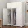 Kép 5/8 - HÖGLER Moduláris Push-Fit Gardróbszekrény, fehér, 145 x 110 cm, 12 modul 