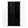 Kép 3/10 - HÖGLER Moduláris Push-Fit Gardróbszekrény, fekete, 140 x 74 cm, 8 modul 