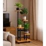 Kép 5/5 - Loft Skandináv stílusú Fém bambusz mintás modern 4 részes virágtartó állvány 85 x 34 x 23 cm
