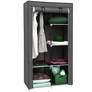 Kép 2/11 - EasyUP Mobil gardróbszekrény 170 x 90 x 45 cm szürke RT