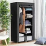 Kép 3/11 - EasyUP Mobil gardróbszekrény 170 x 90 x 45 cm szürke RT